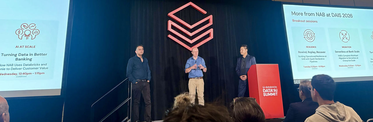 NAB Data experts presenting at Databricks' Data & AI summit in San Francisco 
