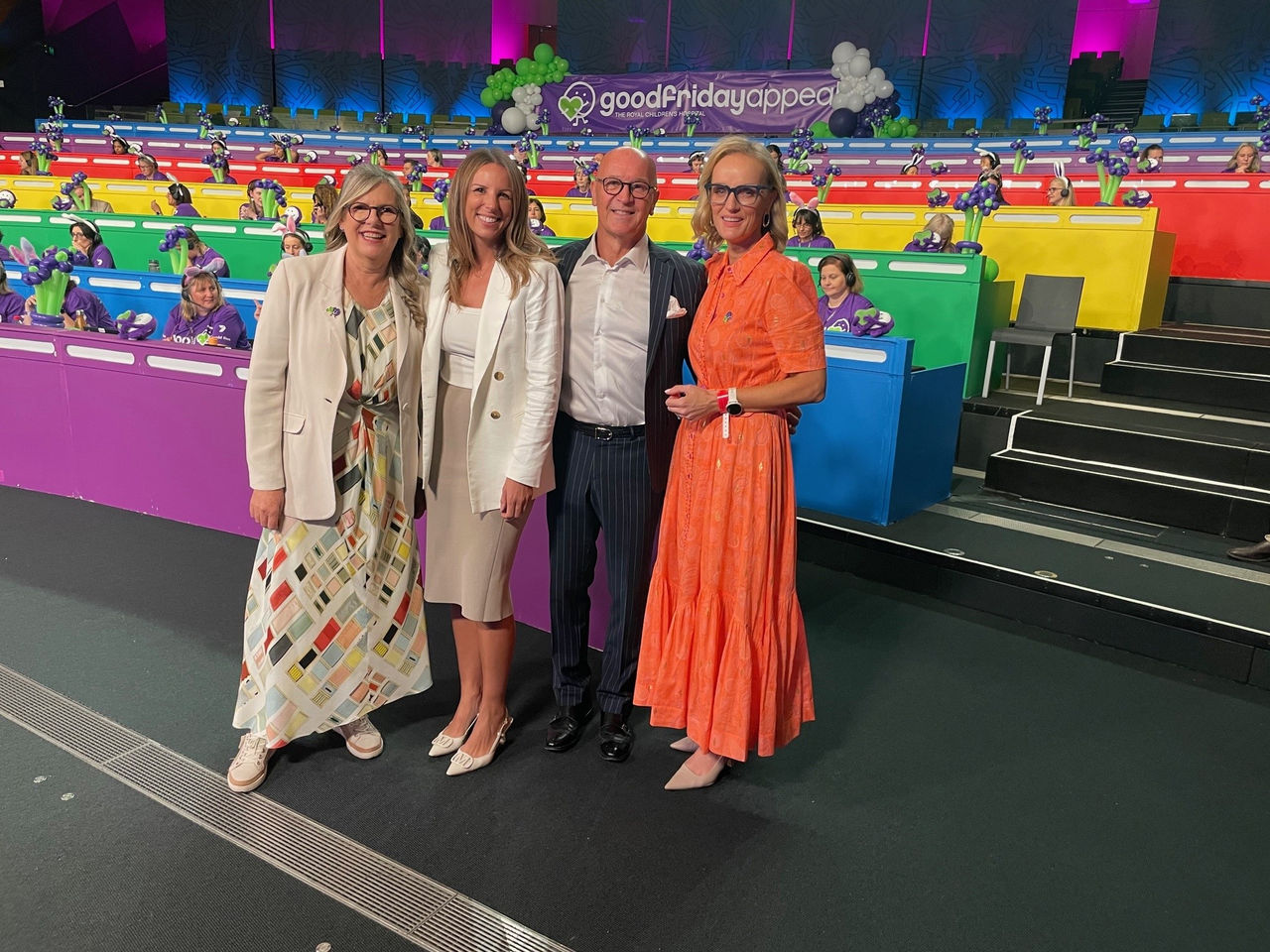 L-R GFA Chair Penny Fowler, NAB Business Banking Executive Jacinta Brouwer, NAB Client Director Martin Hoffman, GFA Executive Director Rebecca Cowan