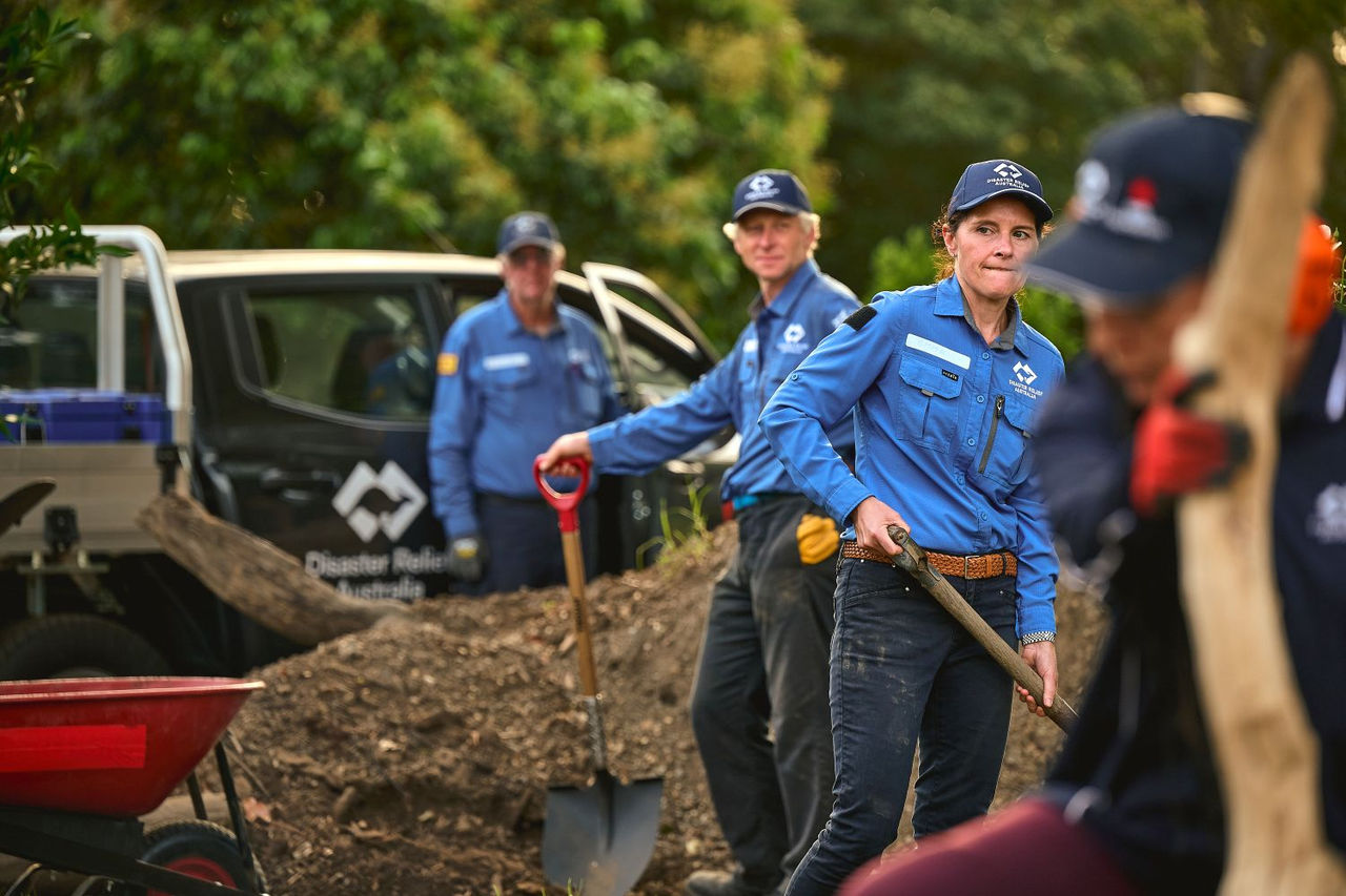 NAB Foundation Recovery Crew helping clean up after a flood