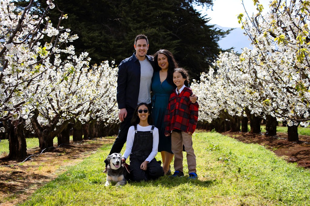 Melbourne Mum Amanda Dean with husband Sean and children Alyssa and Levi