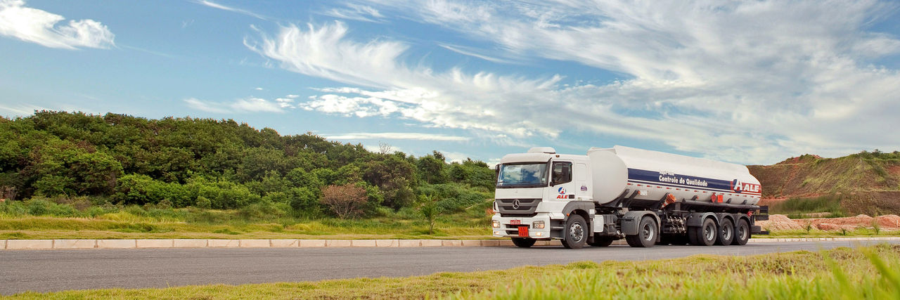 truck in distance on a highway
