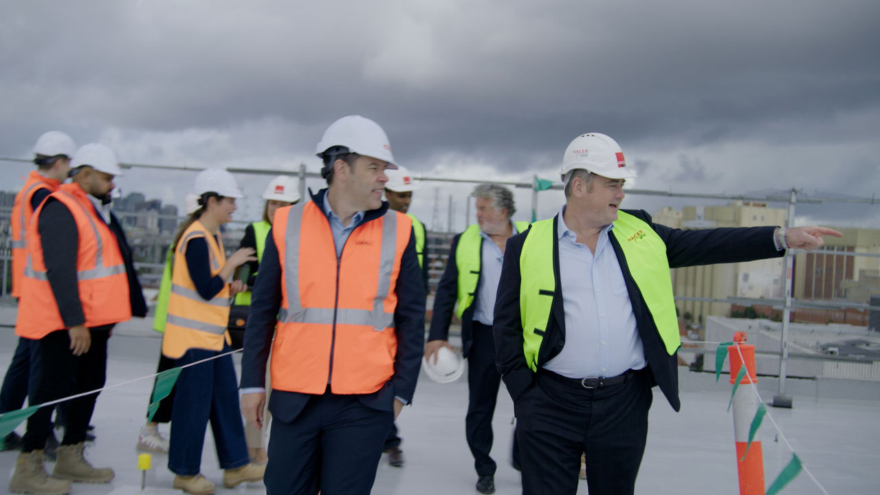 NAB CEO Andrew Irvine visiting Build to Rent project