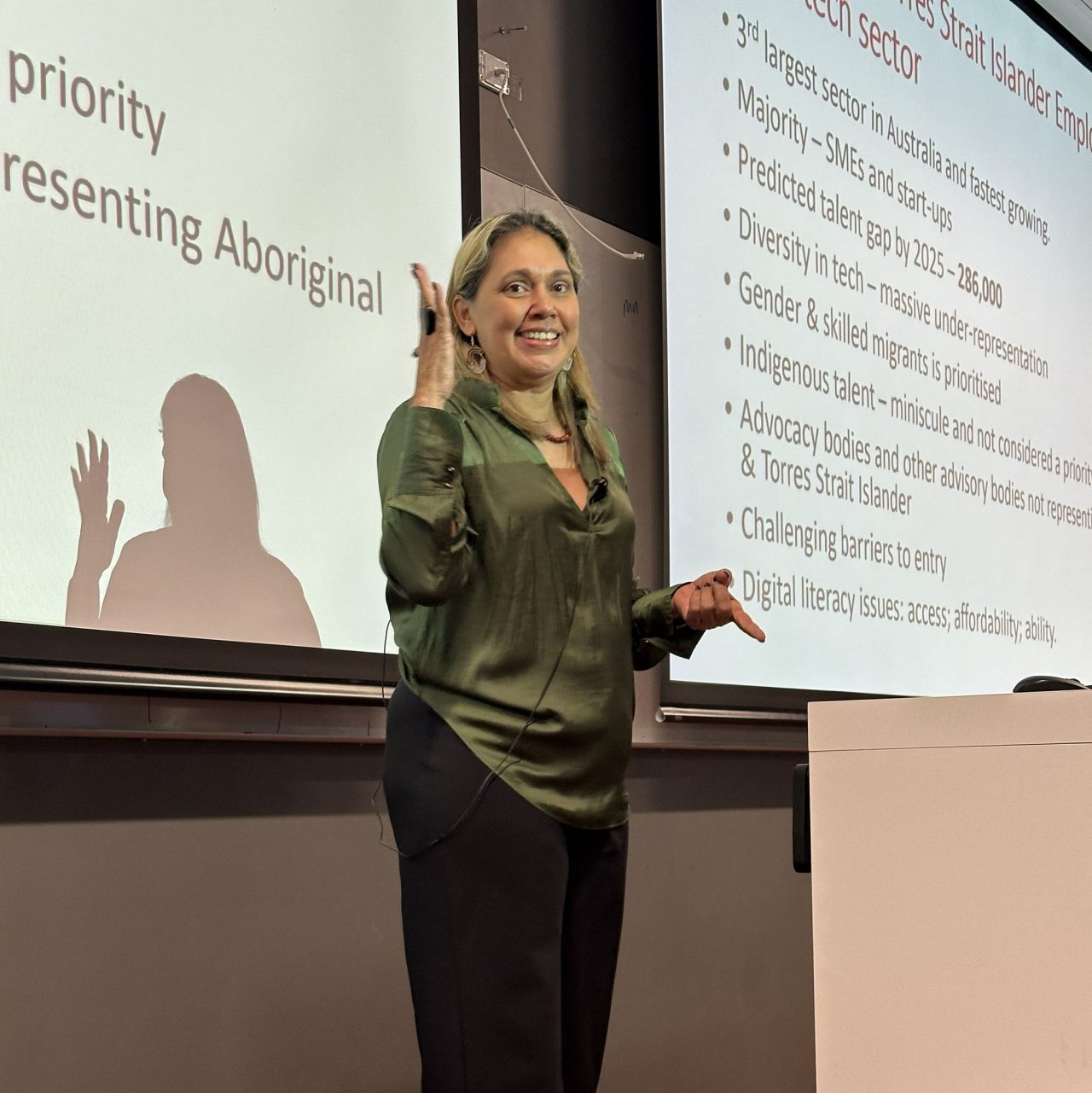 Lisa Sarago, CEO of Land on Heart Foundation and Tiddas on Tech