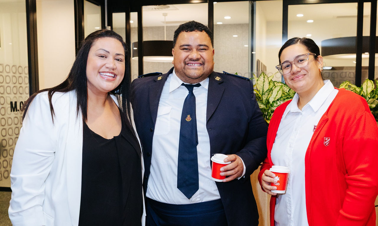NAB Banker Joyce Nicker with team at Salvation Army at NAB's Werribee Community Hub