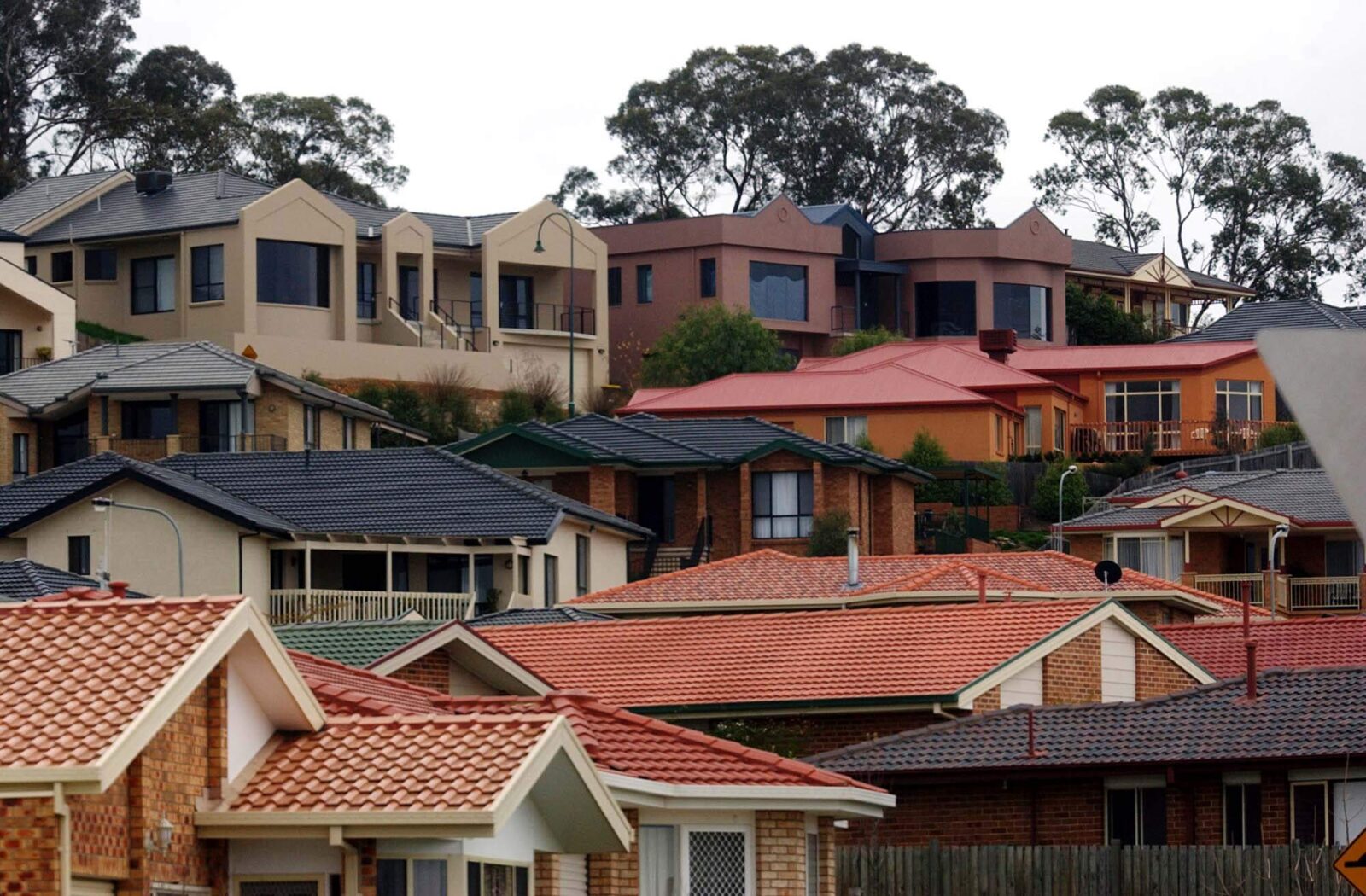 Image of rows of suburban housing