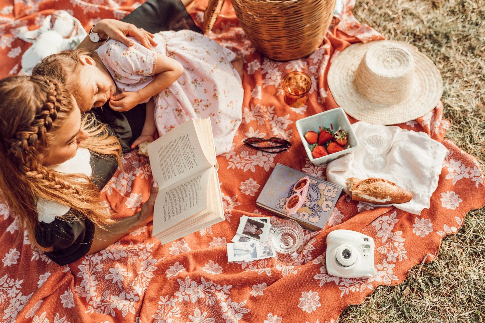 Mother and Daughter picnic together