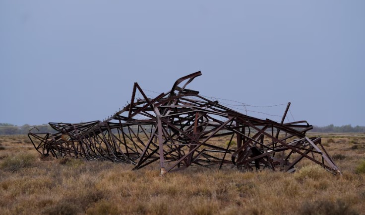 Crumbled Transmission towers