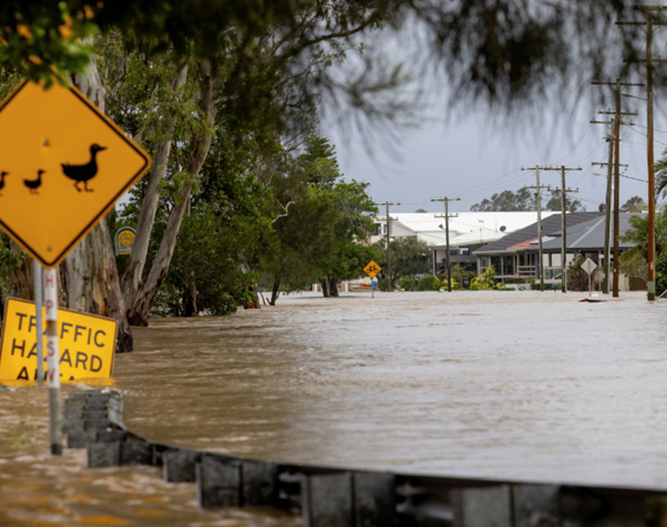 Flood waters in Port Macquarie