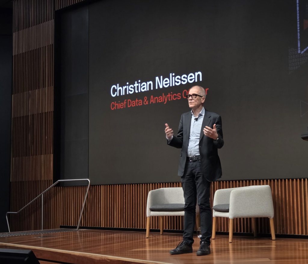 Man speaking on stage