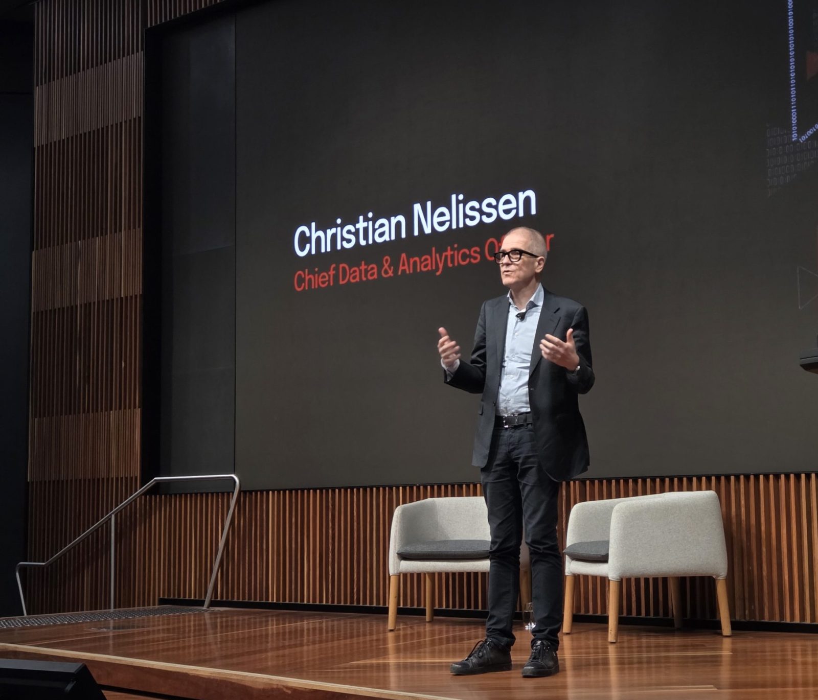 Man speaking on stage